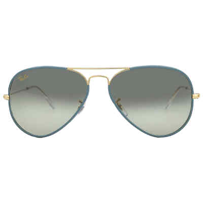#ad Ray Ban Aviator Full Color Legend Green Blue Gradient Unisex Sunglasses