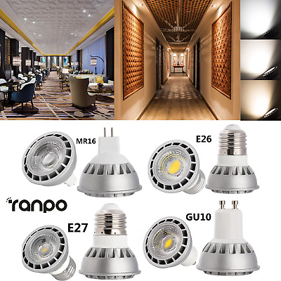 #ad Dimmable COB LED Spot Light Bulbs 15W GU10 MR16 E26 E27 Lamp Ultra Bright