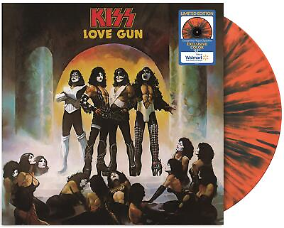 #ad Kiss Kiss Love Gun Exclusive Tangerine Aqua Splatter Colored Vinyl Vinyl $38.73