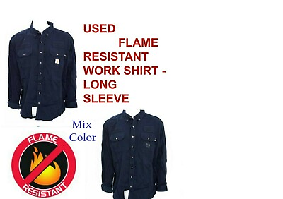 #ad Used Flame Resistant FR Work Shirts Cintas WorkriteCarhartt Flame Retardant