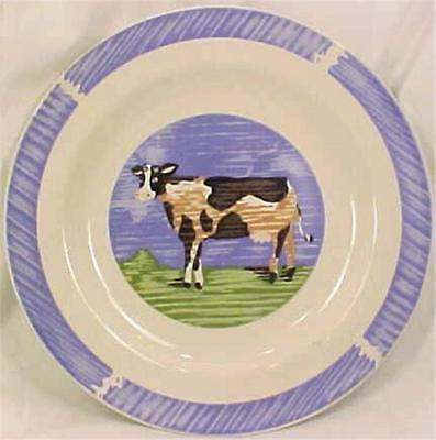 #ad Barnyard Heaven Salad Plate Gibson Cow Country Kitchen