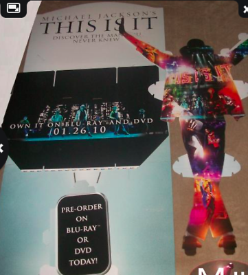 #ad Michael Jackson Original Promo This Is It Promo DVD Blu Ray Display USA