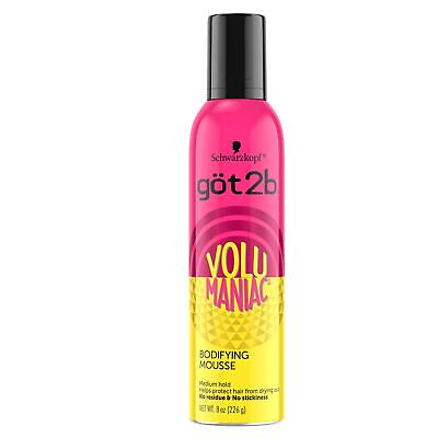 #ad gt2b Volumaniac Bodifying Volumizing Spray Hair Styling Mousse 8 oz