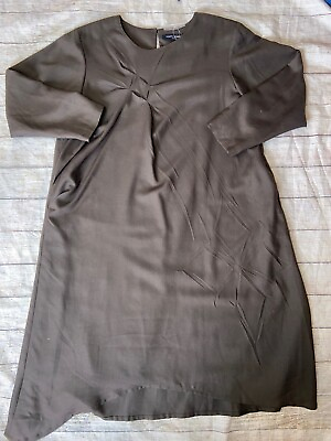 #ad Yoshi Kondo MIDI Lagenlook Wool Blend Liked Dress Large Nwot N1