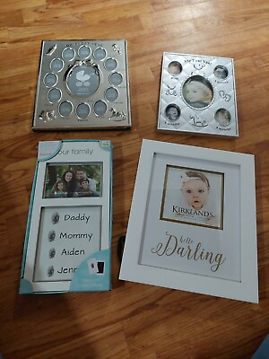 #ad Four pack Of New Baby Family Photo Picture Frames