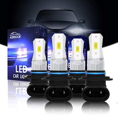 #ad For Chrysler 3000 Sedan 4 Door 3.6L 2016 2021 9005 LED Headlights High Low Bulbs