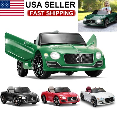 #ad 12V Licensed Bentley Kids Electric Ride On Car Toy w Parent Remote Control Gifts