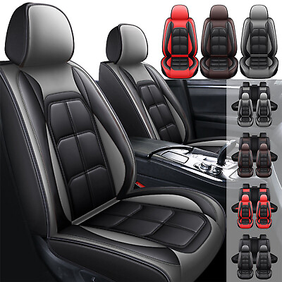 #ad For Kia Car Seat Cover Full Set Deluxe PU Leather 5 Seats Frontamp;Rear Protector