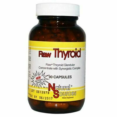 #ad Raw Thyroid 90 Caps By Natural Sources