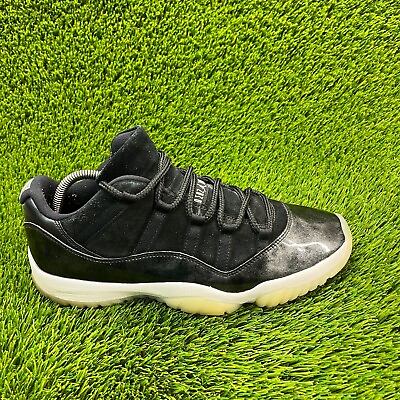#ad Nike Air Jordan 11 Retro Mens Size 11 Black Athletic Shoes Sneakers 528895 010