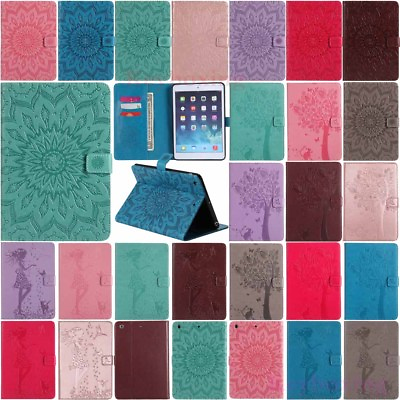 #ad Magnetic Smart Stand Card Flip Leather Case Cover For iPad 5th 6th Mini Air Pro