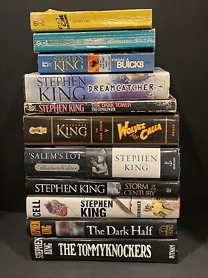 #ad Lot of 11 Stephen King Horror Hardcover And Paperback Books MIX See Photos