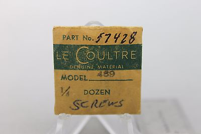 #ad Vintage Original Le Coultre Screws Watch Spare Part No 57428 Model 489 Qty:2