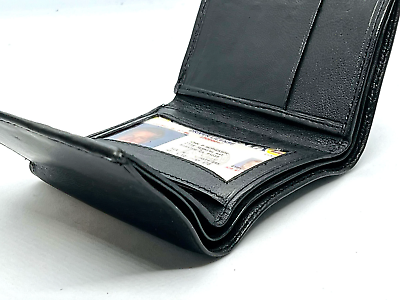 #ad RFID Blocking Men#x27;s Wallet Extra Capacity Multi ID Card Slot Center Flap Trifold