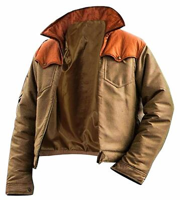 #ad Yellowstone Kevin Costner John Dutton Brown Cotton Jacket $89.99