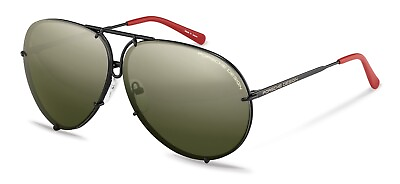 #ad PORSCHE DESIGN Sunglasses P 8478 C. Matte Black w Red 2021 Travel Capsule 69mm