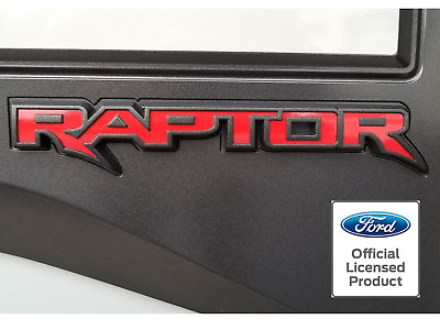 #ad 2017 Ford Raptor Tailgate Emblem Inlay Vinyl Decal Stickers Panel Applique 2018
