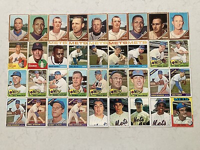 #ad New York Mets 1962 75 Willie Mays Joe Torre 36 Cards