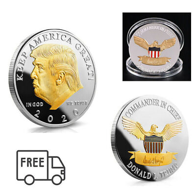 #ad HOT 2020 Coin Donald Trump US Challenge President Keep Americe Great EAGLE Gift