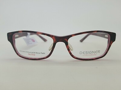 #ad 2 Units NEW Designer Looks for Less Burgundy Eyeglasses Frames 53 16 140 #375