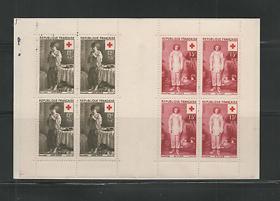 #ad Stamps France Red Cross Booklet 1957 MNH