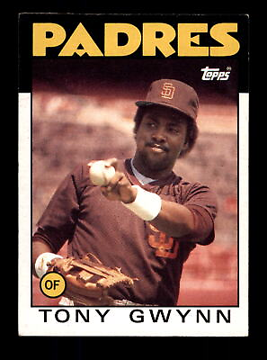 #ad 1986 Topps #10 Tony Gwynn San Diego Padres