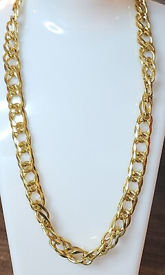 #ad Vintage Gold Tone 16quot; Link Chain Necklace