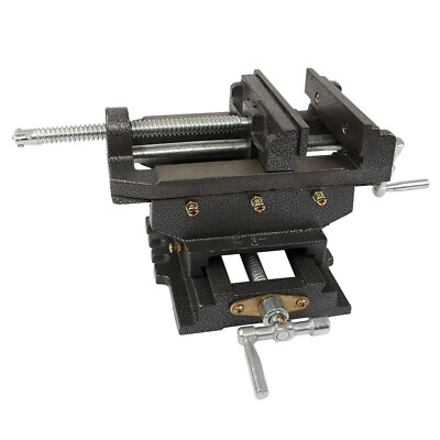 #ad LABLT 6quot; Cross Drill Press Vise Slide Metal Milling 2 Way Machine X Y Clamp