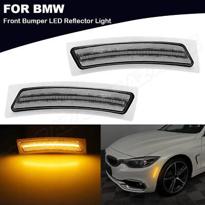 #ad LED Front Bumper Reflector Side Marker Lights For BMW F30 4 Series F32 F33 F36