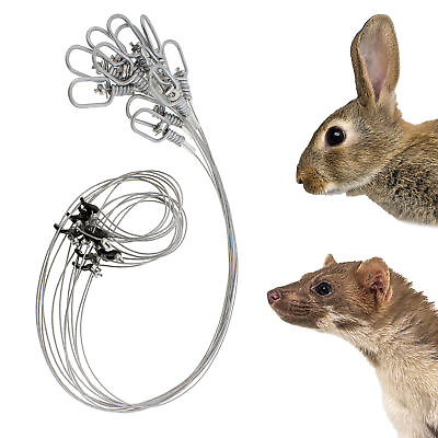 #ad Mink amp; Rabbit Snare Wire Snare Trap 12pk – Rabbit Snare Traps – Small Game Traps