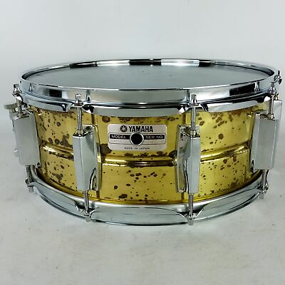 #ad Yamaha SD495 Seamless Natural Brass Snare Drum 5.5x14quot;Vintage90 Recording Custom