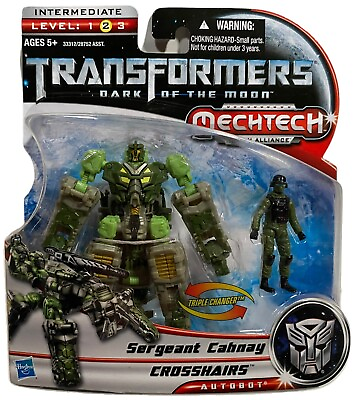#ad Transformers DOTM Mechtech Human Alliance Sergeant Cahnayamp;Crosshairs Figures NEW