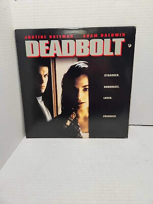 #ad Deadbolt 1992 Movie RARE LASERDISC EX Justine Bateman thriller Adam Baldwin