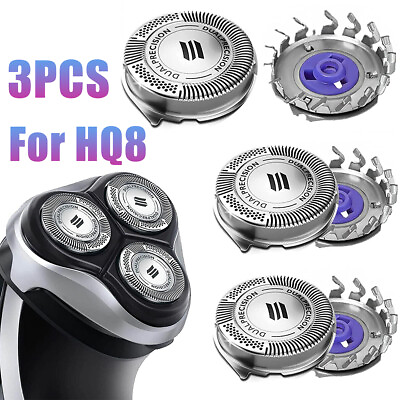 #ad HQ8 Replacement Heads for Philips Norelco Aquatec Shavers HQ8 Heads 3 Pack