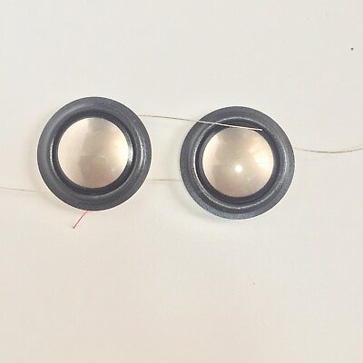 #ad 2 Replace 1quot; Titanium Dome Tweeter Diaphragm For Speaker Repair 4Ω Opposite Wire