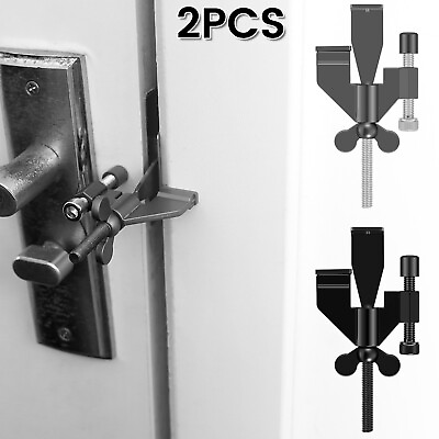 #ad 2Pcs Portable Door Lock Zinc Alloy Security Door Locker Safety and Privacy LueOA