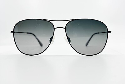 #ad Maui Jim CliffHouse MJ 247 02 Titanium Black Aviator Sunglasses 8569
