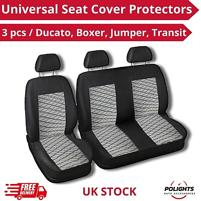 #ad Universal Set Front Seat Cover Protectors for Jumper Ducato Transit Daily 21