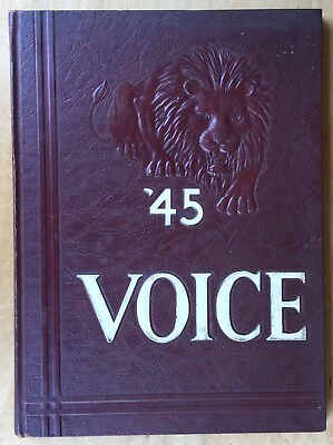 #ad 1945 Bassick High School Yearbook The Voice Bridgeport CT owned by Fairfax Mason