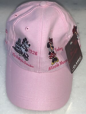 #ad DISNEY PARKS MINNIE MOUSE HISTORY THROUGH THE YEARS HAT CAP PINK NEW WITH TAGS