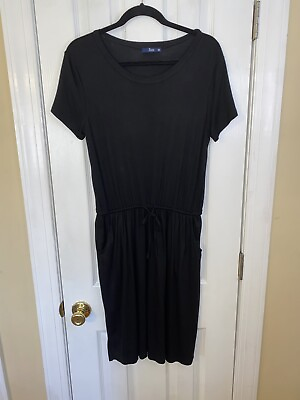 #ad simier Fariry short sleeve medium black dress