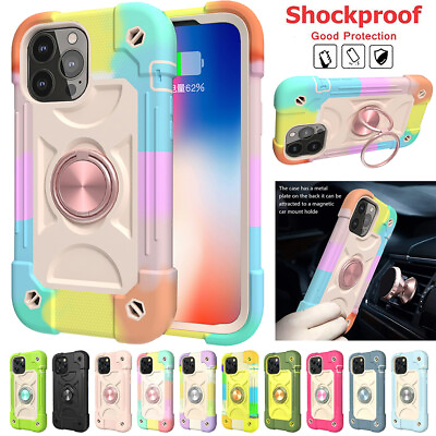 #ad Shockproof Phone Case For iPhone 15 14 13 12 11 XR 8 7 Rugged Heavy Duty Cover