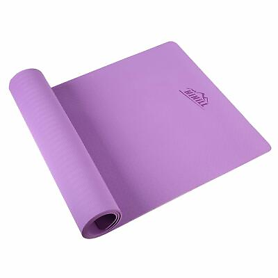 #ad HiHill Yoga Mat TPE Non Slip High Density with Carry Bag YG M1 Purple