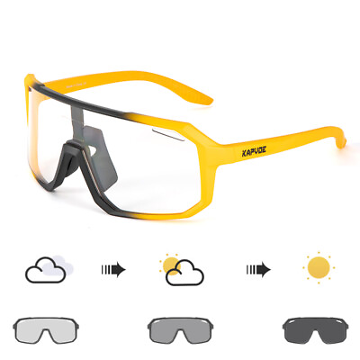 #ad Photochromic Sunglasses Sport Mountain Bike Glasses UV400 Riding Bicycle Goggles