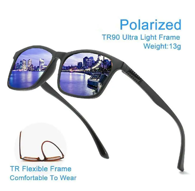 #ad Classic Polarized Sunglasses Unisex Driving Square Frame Fashion UV400