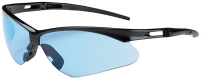 #ad Bouton Anser Safety Glasses with Black Frame and Light Blue Lens ANSI Z87