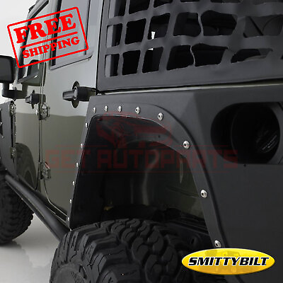 #ad Smittybilt XRC Series Body Corner Guard Powder Coated for Jeep 07 16
