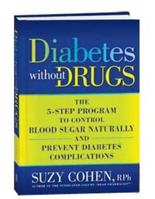 #ad Diabetes Without Drugs Hardcover By Cohen Suzy GOOD
