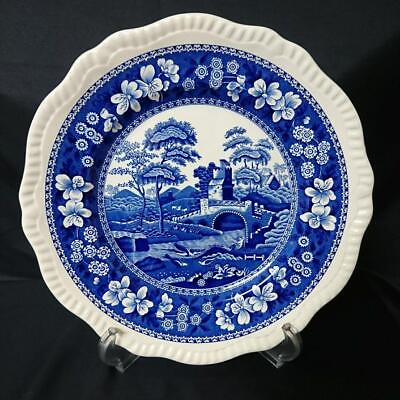#ad Spode blue tower plate