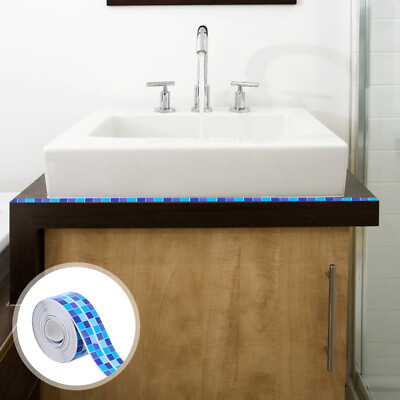 #ad Water Strip Pvc Bathroom Sealant Tape Floor Trim Tub Filler